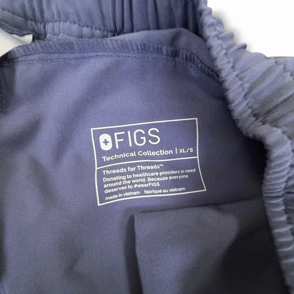 FIGS Mens Jogger Scrub Pants Blue XL Short MXXSW2004S PO 2703